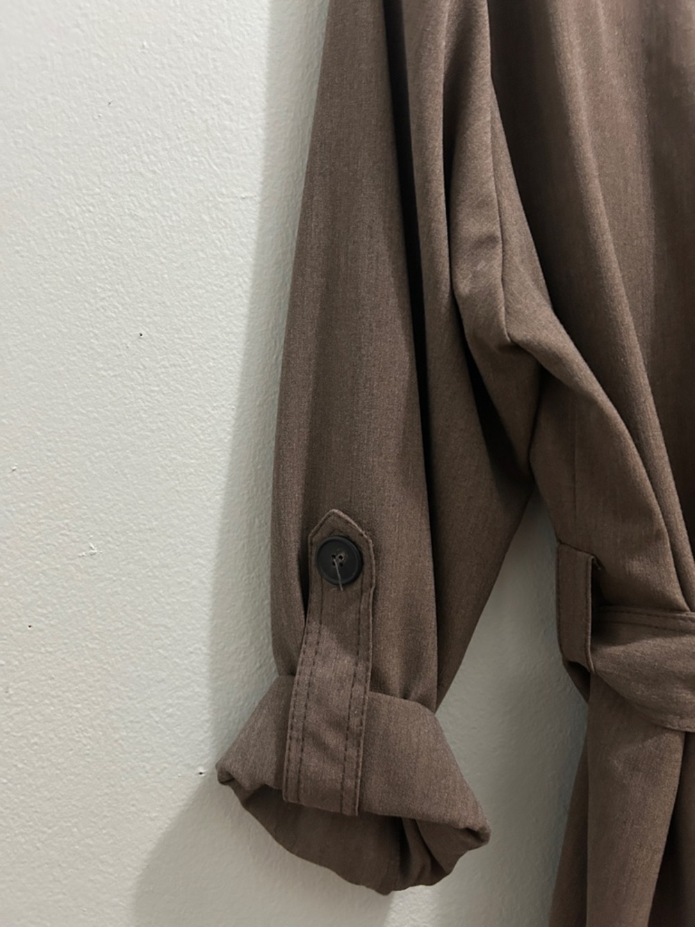 Zara Brown Belted Utility Shirt Jacket - Picture 4 of 8